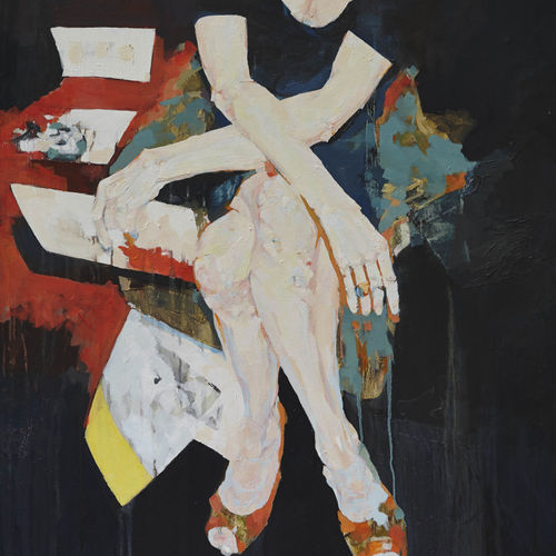 Christopher Stacey  Bridget, 2013  Oil on Linen  80 x 100 cm 31 1/2 x 39 3/8 in.