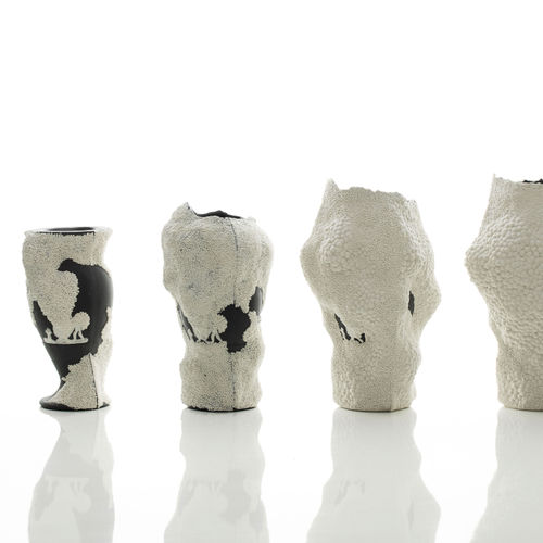 Alissa Volchkova  The Beautiful Unperfected - Wedgewood (Black), 2016  Porcelain  Height: 16 - 35 cm Height: 6 1/4 - 13 3/4 in.