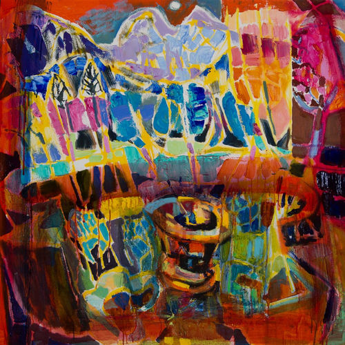 Leonie Gibbs  Brightness at Noon, 2018  oil on board  100cm x 150cm