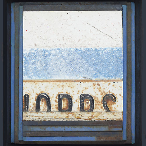 Randall Reid  The Edge of an Era  steel, paint  8.5 x 6 x 2 inches