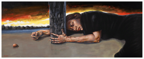 'Magdalene at the Base of the Cross' by Chris Gollon (1953 - 2017), Southwark Cathedral, London