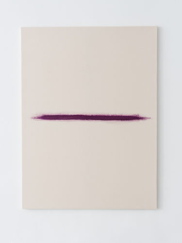 QUENTIN DEROUET Sans titre, 2022 Rose sur toile Rose on canvas 97 x 130 cm 38 1/4 x 51 1/8 in