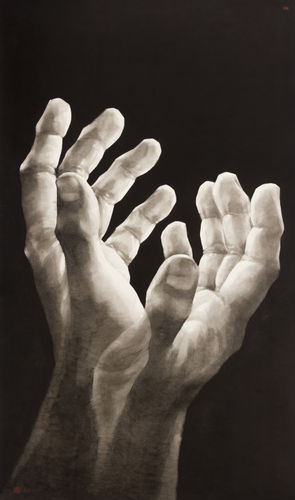 Qu Leilei 曲磊磊 Hope Remains in Our Own Hands, 2018 Ink on paper 92 × 170cm