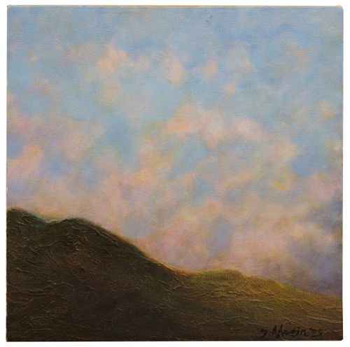 Sue Martin Boundless, 2025 Oil pigment and mixed media on canvas 42 x 42 cm