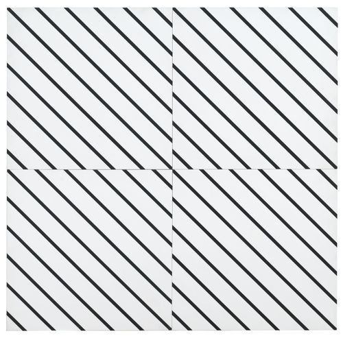 François Morellet, 1 simple trame 45° coupée, décalée, 1973