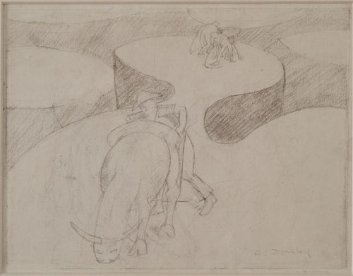 David Bomberg (1890-1957), Field Workers, Palestine, c.1923