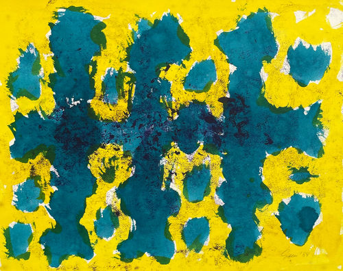 William Gear RA, Blue Trellis, 1988