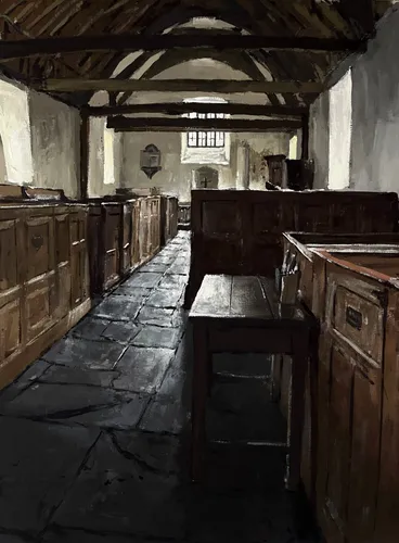 Matthew Wood, St Cewydd's Church | Nave with Box Pews, 2025