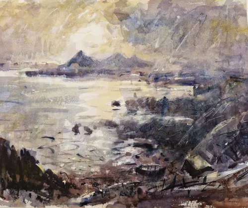 Gareth Parry, Tawelwch, Torriad Gwawr, Pen Llyn | Calmness, Day Break, Llyn Peninsula, 2025