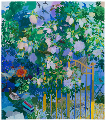 Raana Lehtinen Nukkuva runoilija, 2025 Oil on canvas 190 x 168 cm 74 3/4 x 66 1/8 in