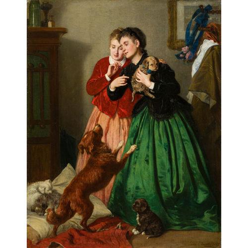 Leopold Carl Müller, "Mutterliebe", 1869