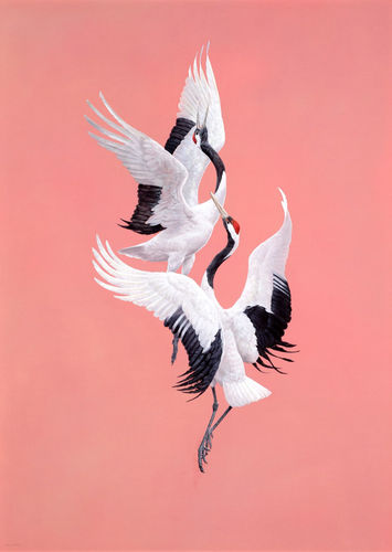 Tim Hayward Dancing, 2024 Signed 'Tim Hayward' (lower left) Watercolour & gouache on Saunders Waterford 300 gsm paper 60 x 44ins (152.4 x 111.8cm) (artwork size) 61.22 x 44.88ins (155.5 x 114cm) (framed size)