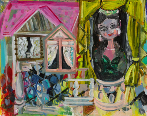 Gemma Browne The Longwait, 2019 Acrylic on linen 40 x 50 cm