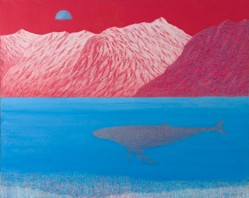 Allan MacDonald When I Awoke, Hrisey, 2025 oil on canvas 121cm x 152cm (125.5 x 156cm framed)