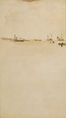 James Abbott McNeill Whistler, Beach Scene at Dieppe, 1885-86