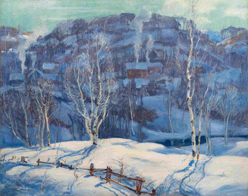 Jonas Lie, Frosty Morning, 1923