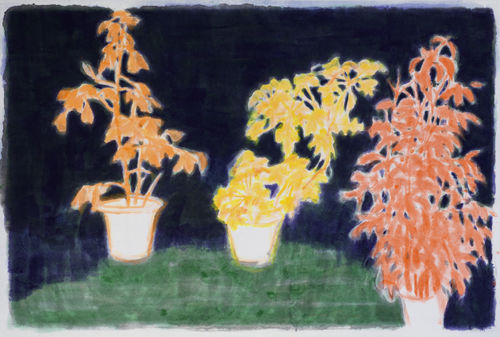 鄔一名 《三棵樹 3》 Three Trees 3, 2014 水墨、宣紙 Ink on xuan paper 97 x 150cm