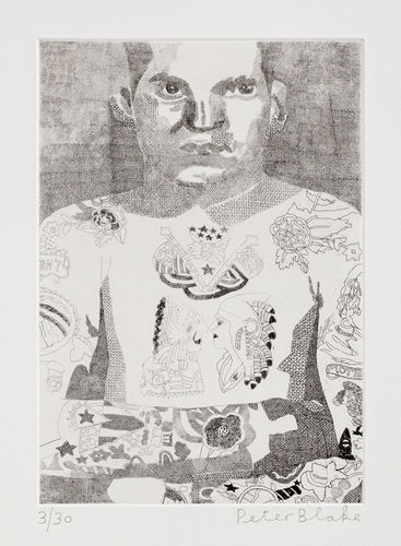 Peter Blake Elvis Two Rivers, 2014 Etching on Somerset white 300gsm 43 x 33 cm Edition of 30 Signed and numbered