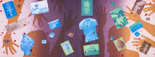 Howardena Pindell, Autobiography: Past & Present II, 2005