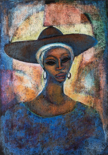 William Tolliver, Woman Wearing a Hat, 1988