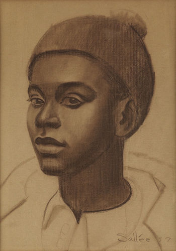 Charles Sallee, Untitled (Portrait of a Young Boy), 1937