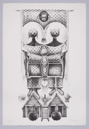 John Biggers, Untitled, 1981