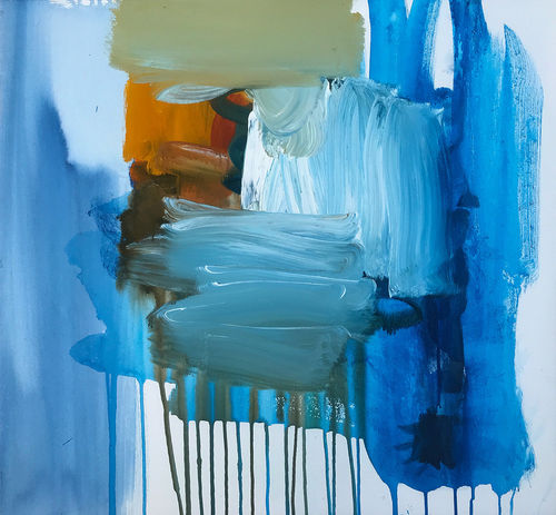 John Oxborough Chasing Orange, 2019 acrylic on canvas 70.0 x 66.0 cm