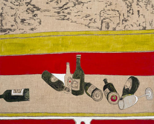 Brendan McGorry All Yesterday's Parties, 2014 Acrylic and charcoal on linen 61.0 x 76.0 cm