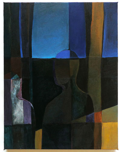 Llenyd Price Moonlight, 2025 acrylic on canvas 350mm x 450mm