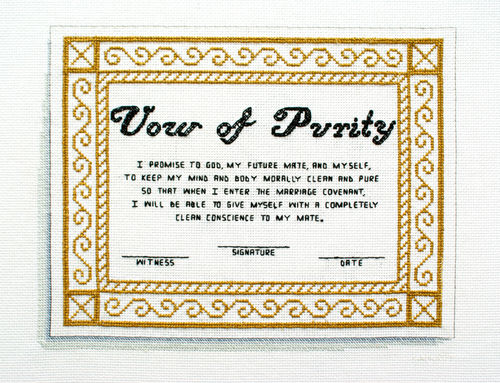 Katrina Majkut, Vow of Purity Certificate, 2024