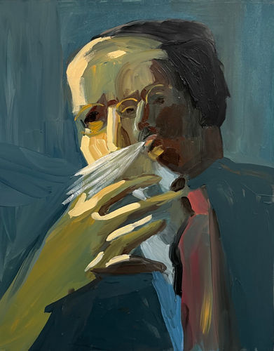 Claudia Doring Báez Richard Pousette-Dart - Mark Rothko c.1950, 2023 Oil on canvas 77 x 61 cm.