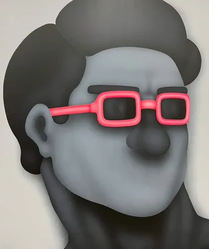 NKSIN F130, 2023 Acrylic on panel 76 3/8 x 63 3/4 inches 194 x 162 cm