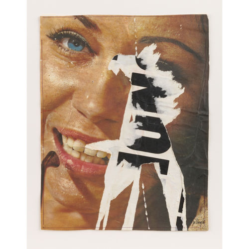 Jacques Villeglé, "Square Emile Chautemps, 19 juillet 1966," 1966, Décollage