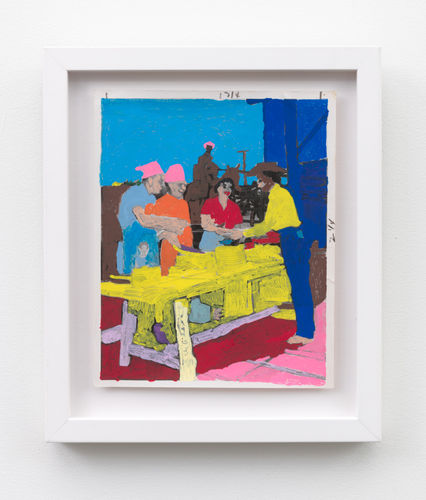 Alice Wong Untitled , 2018 Acrylic on found photograph 10 x 8 inches (AWG104)