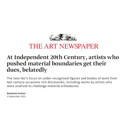 Joe Ray in The Art Newspaper at Independent 20th Century