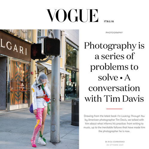 Vogue Italia Interviews Tim Davis