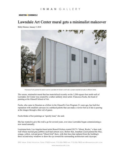 Lawndale Art Center mural gets a minimalist makeover