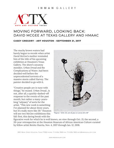 Moving Forward, Looking Back: David McGee at Texas Gallery and HMAAC