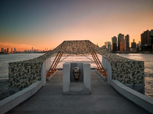 Ai Weiwei, Camouflage, 2025 Photo: Andy Romer Photography, courtesy of Four Freedoms Park Conservancy