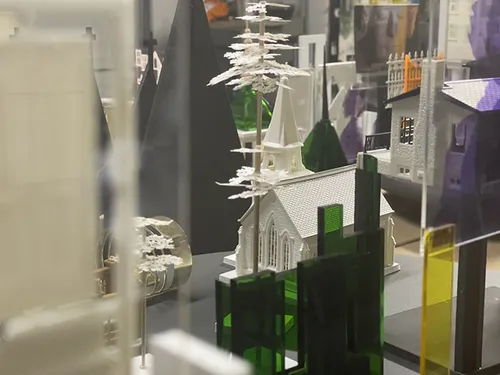 Installation view of Won Ju Lim: Casting, August 29 - December 8, 2023 at Library Gallery, California State University, Sacramento, CA.