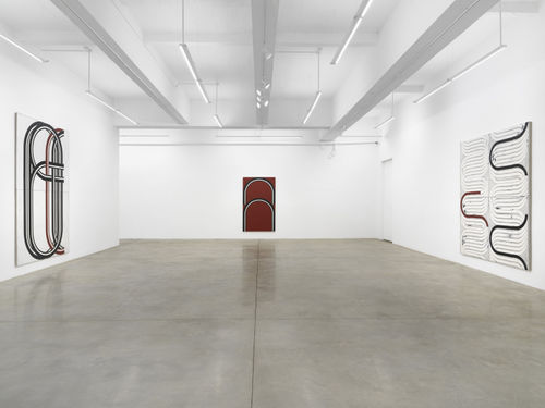 Installation view of Davide Balliano: Abacus at Tina Kim Gallery. Photo: Dario Lasagni.