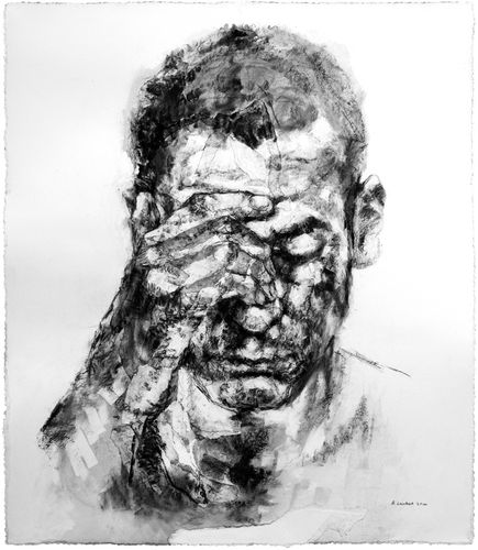 Alison Lambert, Dante, charcoal and pastel on paper, 2126 x 110 cm, 2016