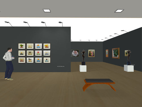 BEA's booth at Art Miami's virtual fair.