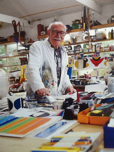 Original paintings by artist Sir Terry Frost RA at contemporary art gallery Linden Hall Studio in Deal Kent Southeast Kent England London UK