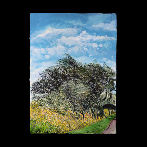 John Corley, Black Poplars in the Wind, 2025