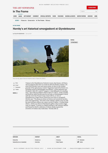 The Art Newspaper: Hornby's art historical smorgasbord at Glyndebourne
