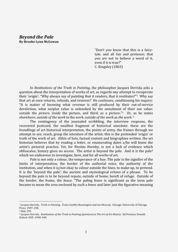 Beyond the Pale – Brooke Lynn McGowan