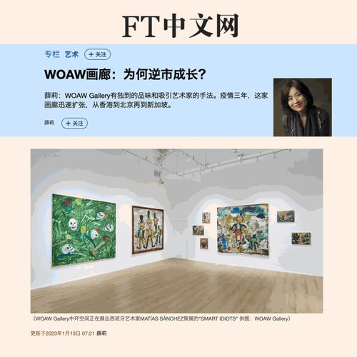 FT Chinese: "WOAW Gallery: Betting against the market"