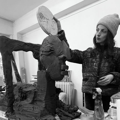 Tincuta Marin in her studio.