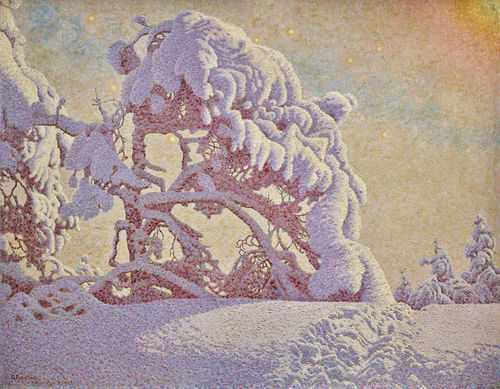 GUSTAF FJÆSTAD, The snow 1920-21 • Antonacci Lapiccirella Fine Art, Roma